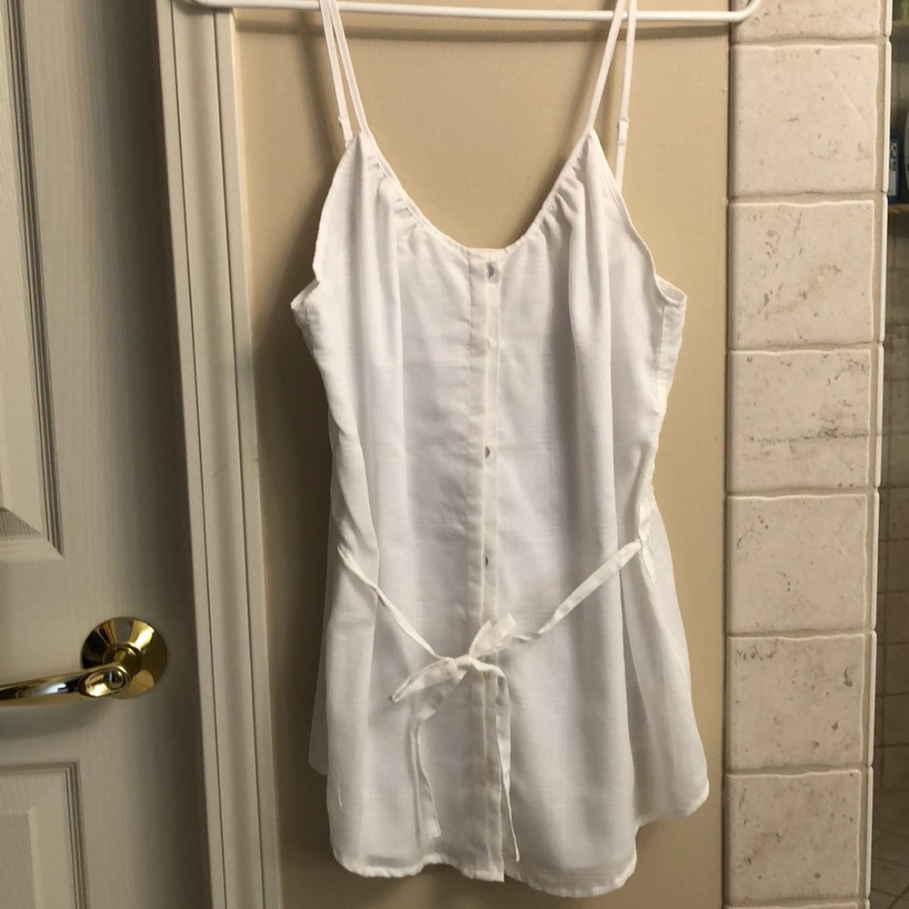 White tank top.